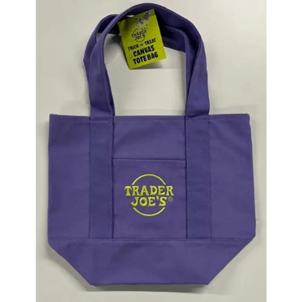 New Trader Joe's Trick-or-Treat Mini Canvas Totes Set of 4